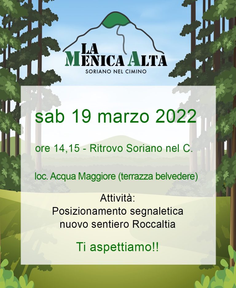 Scopri di più sull'articolo Posizionamento segnaletica nuovo sentiero Roccaltìa