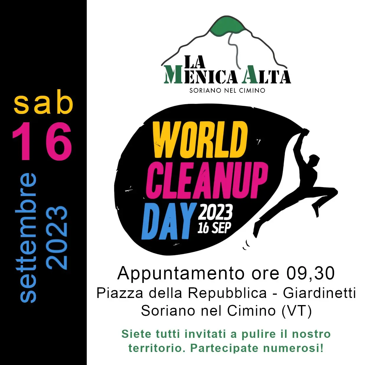 Scopri di più sull'articolo 16/09/2023 – World Cleanup Day 2023
