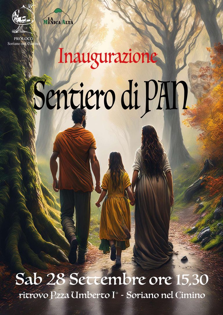 Scopri di più sull'articolo 28/09/2024 – Inaugurazione Sentiero di Pan