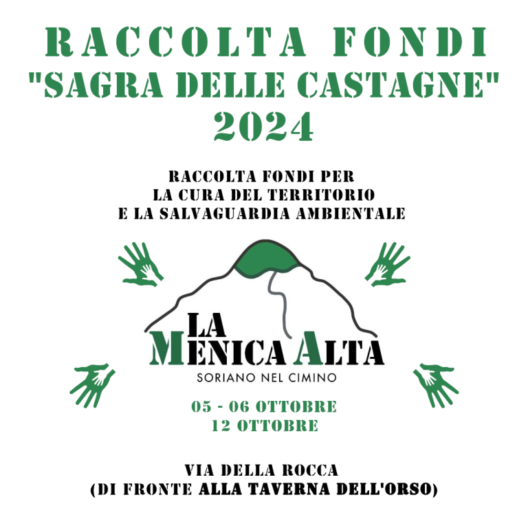 Scopri di più sull'articolo 05/10/2024 – Raccolta Fondi “57^ Sagra delle Castagne”