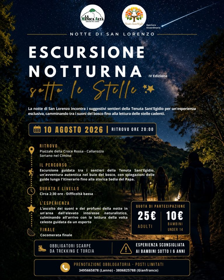 escursione notturna San Lorenzo