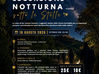 escursione notturna San Lorenzo
